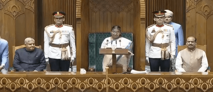 President Draupadi Murmu will be in both houses of Parliament today